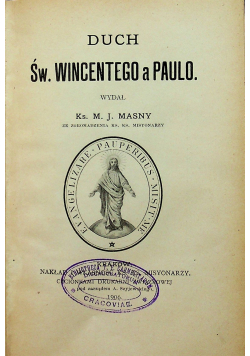 Duch św Wincentego a Paulo 1906 r.
