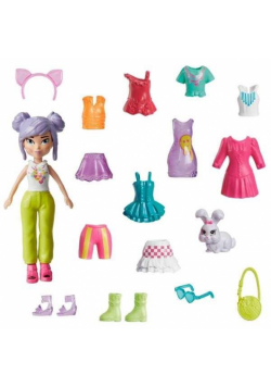 Polly Pocket Lalka + ubranka asortyment HKV94