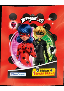Miraculous Biedronka i Czarny Kot saszetka z naklejkami 1szt.mix