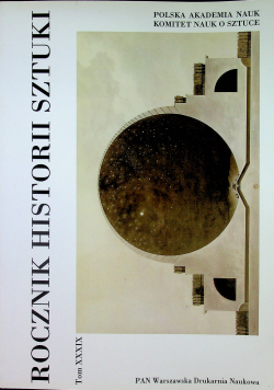 Rocznik Historii Sztuki Tom XXXIX