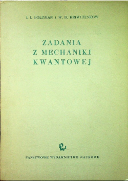 Zadania z mechaniki kwantowej