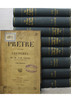 Le Pretre D Apres Les Peres 9 tomów ok 1843 r