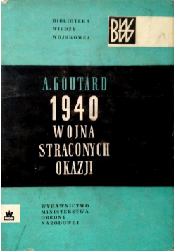 1940 wojna straconych okazji