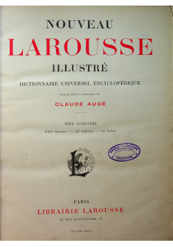 Nouveau Larousse illustre tome cinquieme