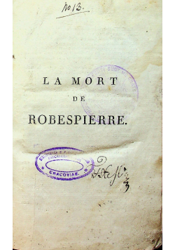 La Mort de Robespierre ok 1802 r.