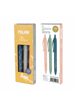 Długopis P1 Lava 3szt niebieski MILAN