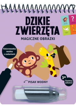 Magiczne obrazki. Dzikie zwierzęta. Kolorowanka