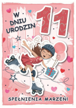 Karnet urodziny 11