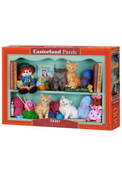 Puzzle 500 el.:Kitten Shelves/ B-53377