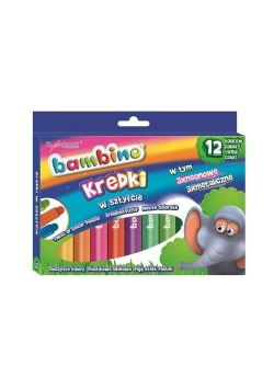 Kredki w sztyfcie Bambino 12 kolorów