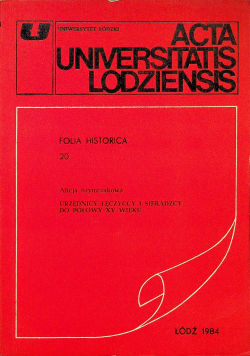 Acta Universitatis Lodziensis Folia Historica 20