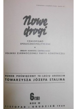 Nowe drogi czasopismo społeczno - polityczne