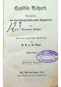 Capitan RichardTom I i II 1855 r.