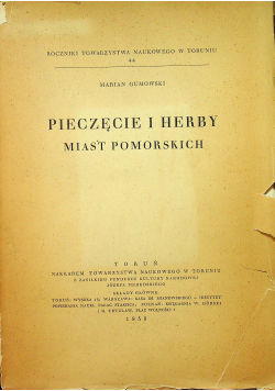 Pieczęcie i herby miast pomorskich 1939 r.