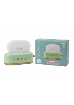 Lampka nocna LED toster zielony