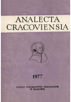 Analecta Cracoviensia Tom IX