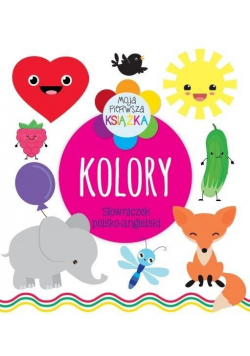 Moja pierwsza książka Kolory. Słowniczek pol-ang
