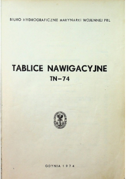 Tablice Nawigacyjne TN74