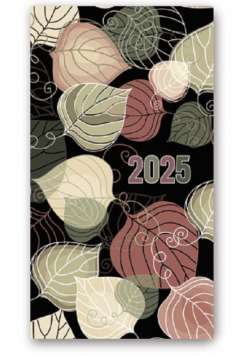 Kalendarz 2025 A6 tyg soft LIŚCIE