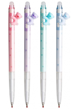 Długopis usuwalny Bears Pastel 0.5mm nieb. (12szt)