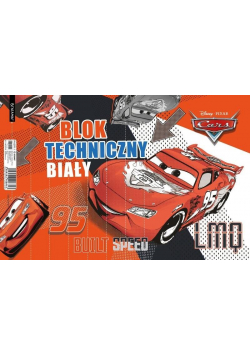Blok techniczny biały A4/10K Cars