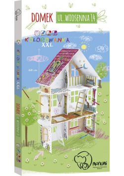 Kolorowanka 3D XXL Domek ul.Wiosenna 14