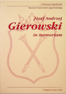 Gierowski in memoriam Kraków