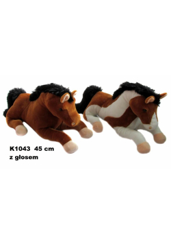 Koń z głosem 45cm MIX