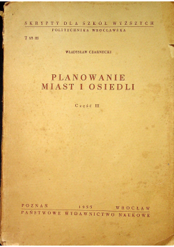 Planowanie miast i osiedli Część III