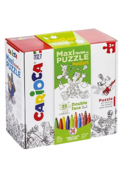 Zestaw puzzli do rysowania Monster 36 kol CARIOCA