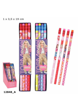 Zestaw 4 ołówków z gumką Top Model 12848A 1szt.mix