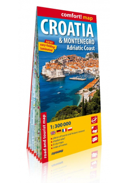 Comfort! map Chorwacja i Czarnogóra 1:300 000