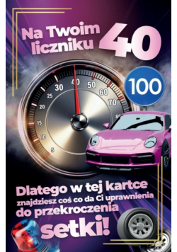 Karnet Prawo Jazdy 40 urodziny damskie