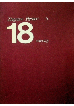 Herbert 18 wierszy
