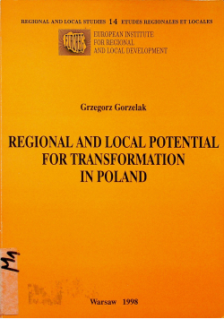 Regional and local potencial for transformation in Poland