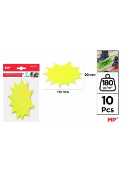 Etykiety cenowe fluorescencyjne żółte 135x90mm
