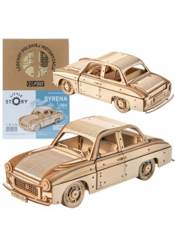 Little Story Drewniane Puzzle Model 3D - FSO Syrena 105