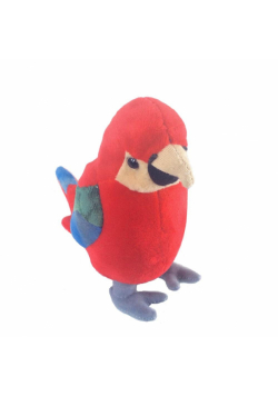 Papuga czerwona 17cm