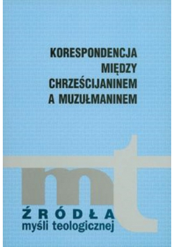 Korespondencja między chrześcijaninem a muzułmaninem