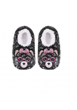 Ty Fashion Kiki - Cekinowe kapcie Kot rozmiar M