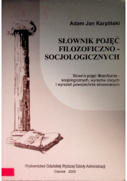 Słownik pojęć filozoficzno socjologiczny