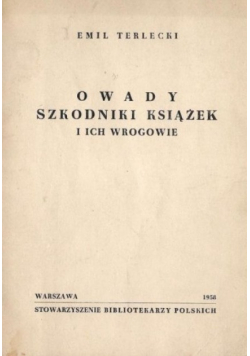 Owady szkodniki książek i ich wrogowie