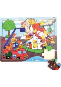 Puzzle drewniane Strażacy