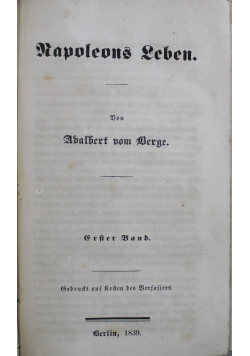 Napoleons Leben  1839 r