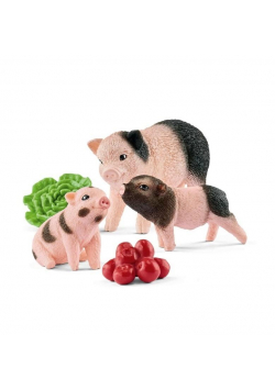 Miniaturowa locha i prosiaczki