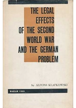The legal effects of the Second World War and the German problem