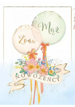 Karnet A5 Ślub Balony