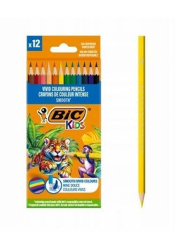 Kredki drewniane BIC Kids Smooth ECO 12szt.