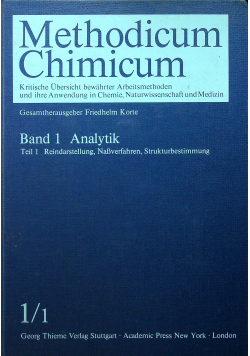 Methodicum Chimicum Band 1 Teil 1