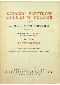 Katalog zabytków Sztuki w Polsce Tom XI zeszyt 12